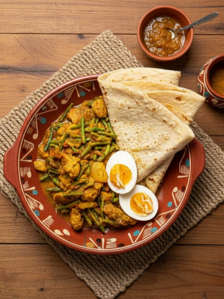 Surinaamse roti kip massala recept